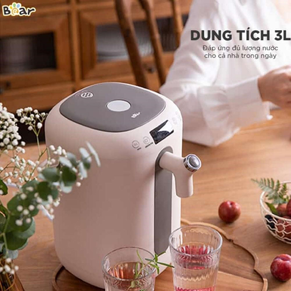 Bình thủy điện Bear có thể đun từ 3 – 5 L nước/lần, nhiều hơn ấm siêu tốc